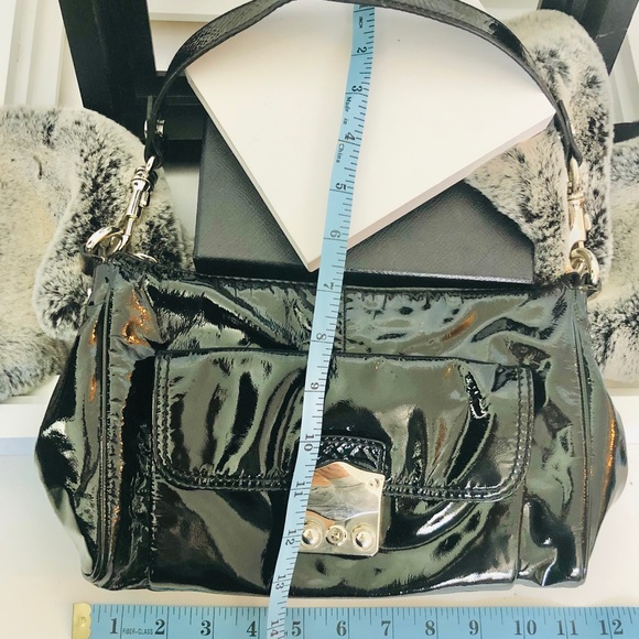 KINTA Patent Leather Hobo Shoulder - Picture 7 of 8